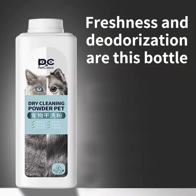 PETCLEAR Waterless Pet Dry Shampoo Powder