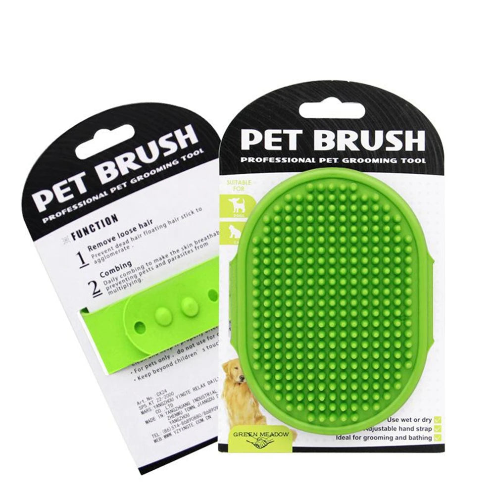 Silicone Pet Bathing & Grooming Gloves