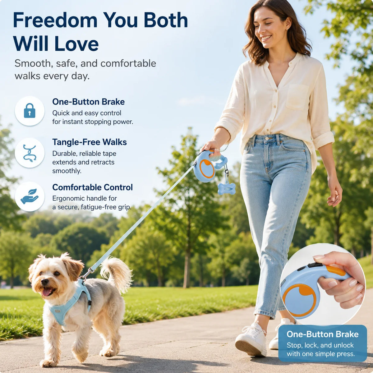 Dog Training Leash, Slip Lead with Stopper Loop, No-Pull Rope Leash for Outdoor Walking