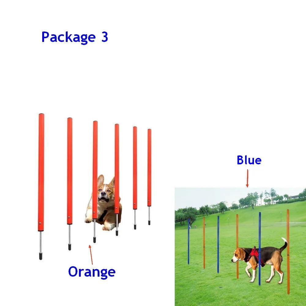 Dog Agility Training Equipment Portable Dog Jumping Tool Outdoor Dogs Running Stake Sports Stakes Pole Pet Agility Equipment Set