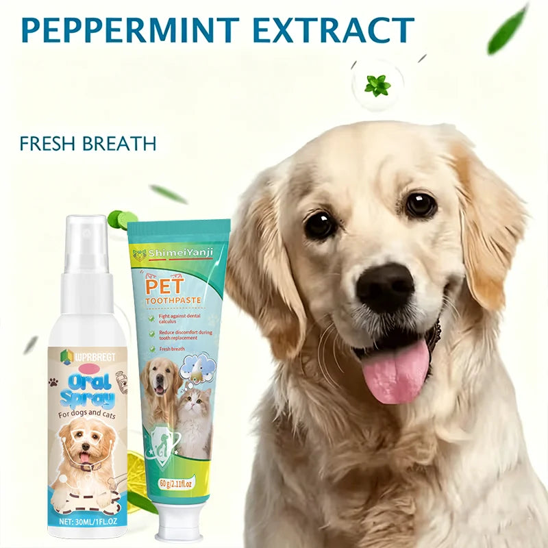 Pet Dental Toothpaste & Mouth Spray