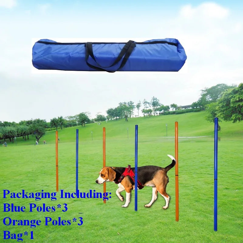 Dog Agility Training Equipment Portable Dog Jumping Tool Outdoor Dogs Running Stake Sports Stakes Pole Pet Agility Equipment Set