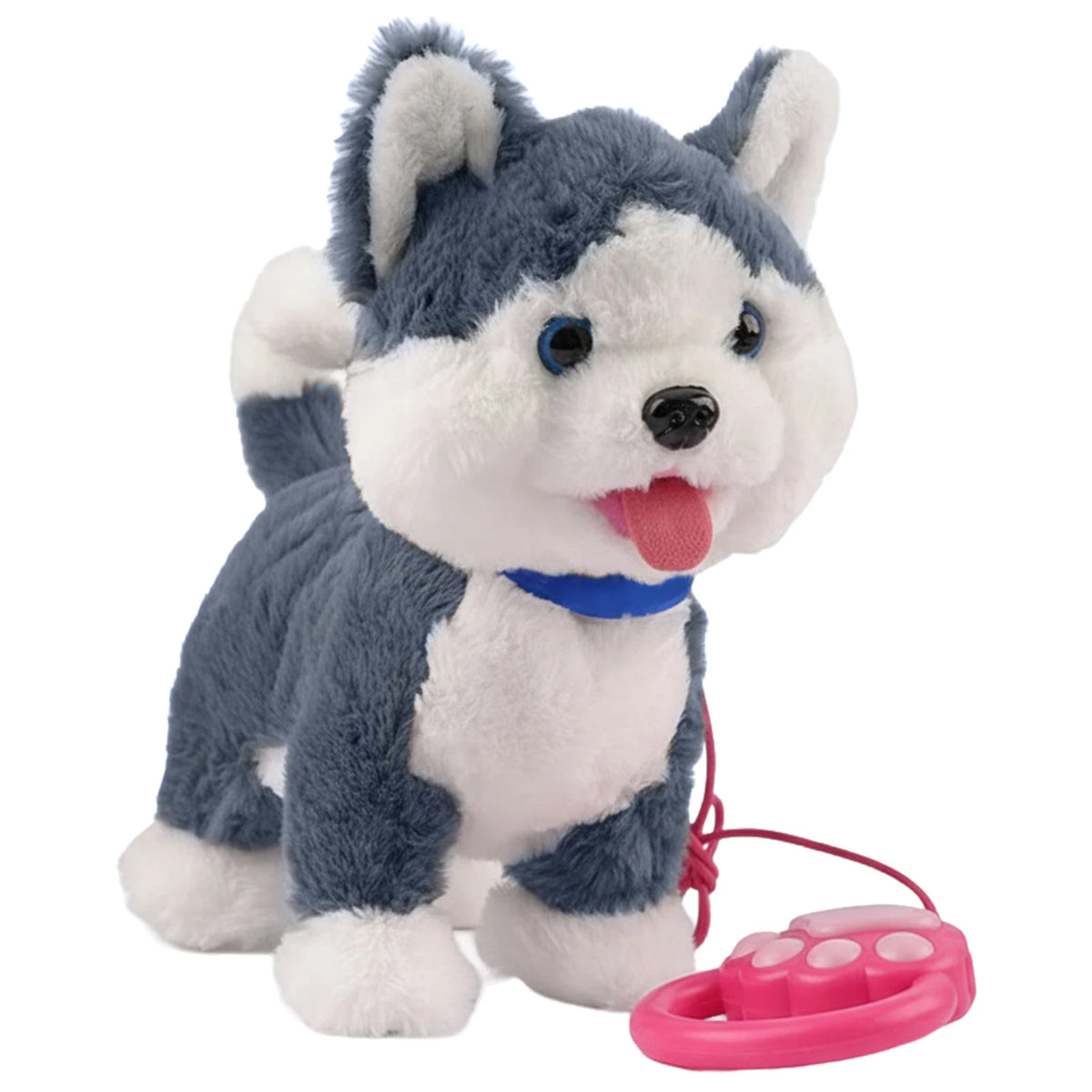 Walking Dog Repeats What You Say Realistic Licking Tongue Interactive Musical Puppy Robot Stuffed Animal Dog for Toddlers 3-5