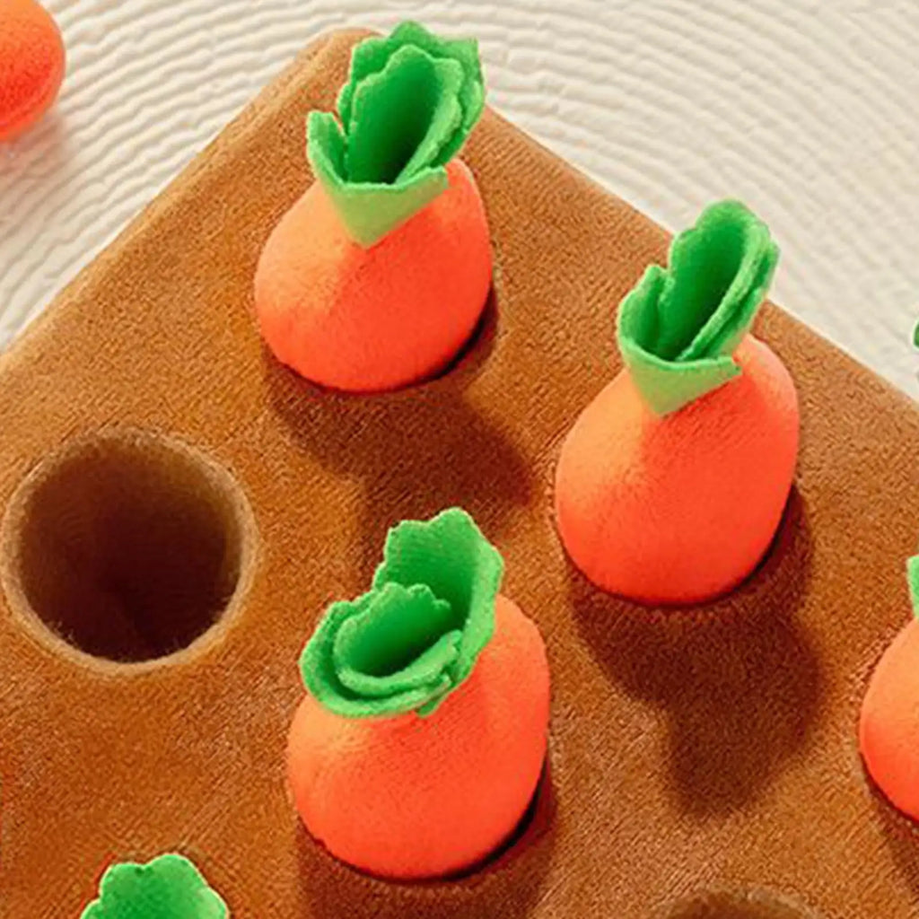 Dog Snuffle Mat Enrichment Interactive Toys Pet Carrot Puzzle Toy Dog Activity Mat for Boredom Relief Foraging Training Feeding