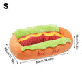 Pet Hot Dog Kennel Cute Cartoon Sausage Kennel Warm Comfortable Cat Dog Bed Sofa Removable Washable Pet Mat Pet Puppies Supplies