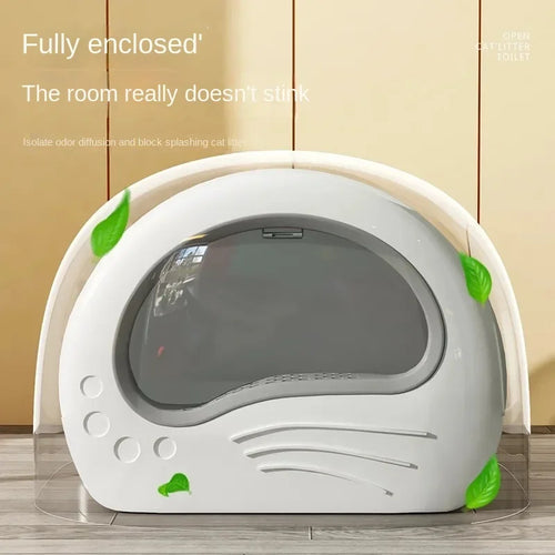 Cat Litter Box Fully Enclosed Drawer Type Cat Litter Box Anti-splash and Odor Isolation Cat Toilet Extra Large Cat Litter Box