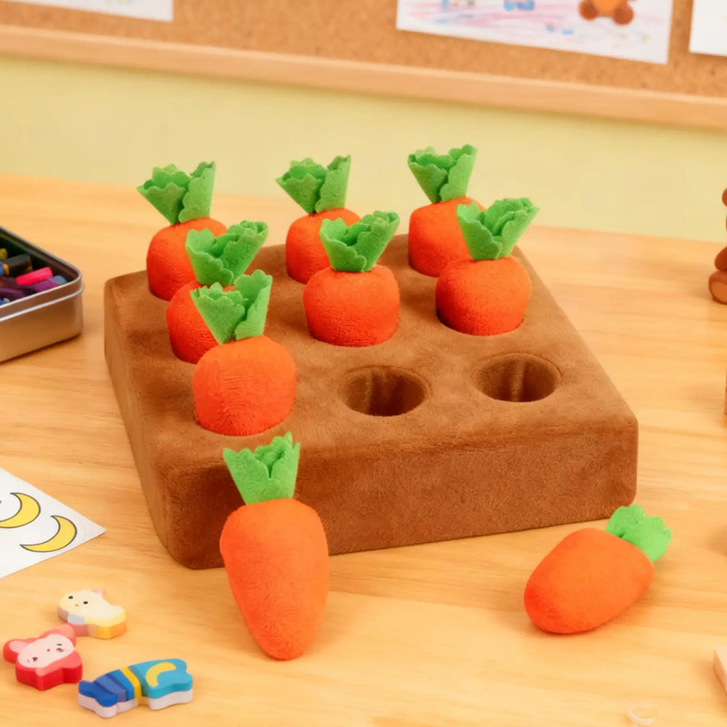 Dog Snuffle Mat Enrichment Interactive Toys Pet Carrot Puzzle Toy Dog Activity Mat for Boredom Relief Foraging Training Feeding