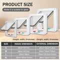 Weatherproof 4-Way Locking Cat Flap Door