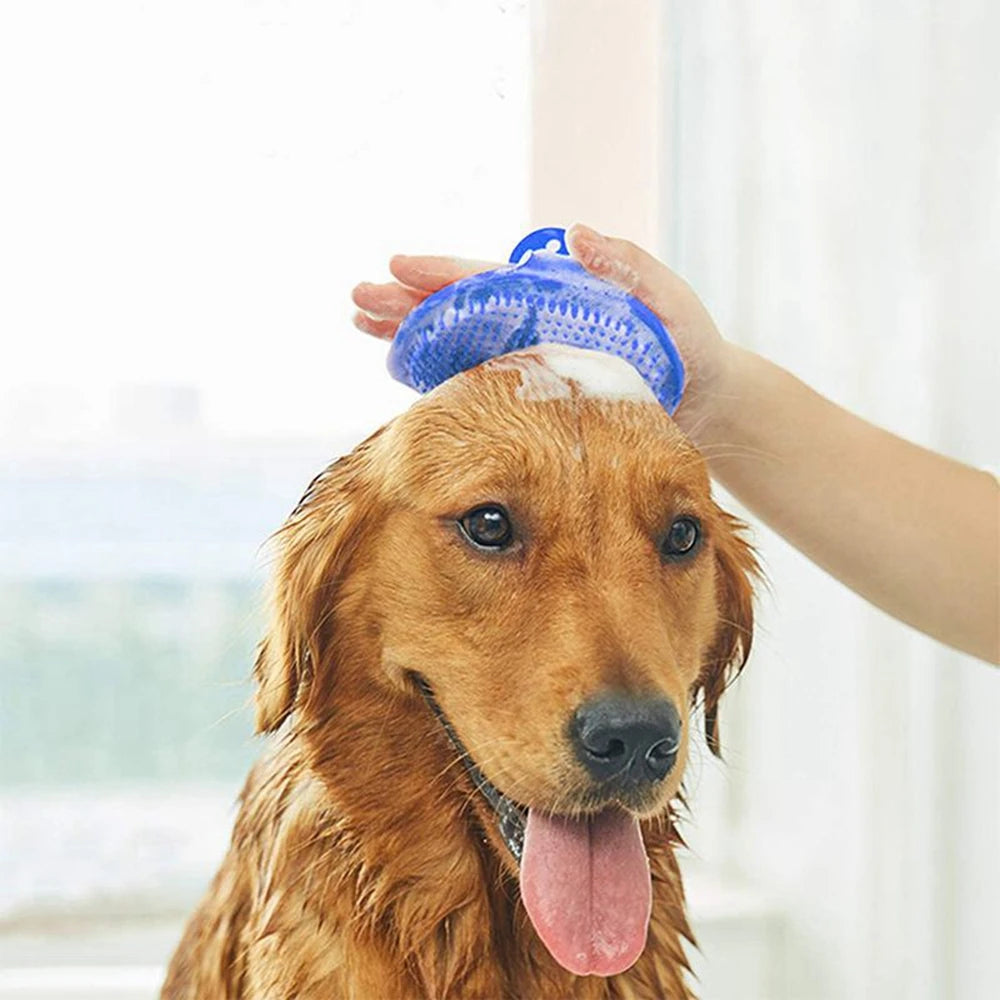 Silicone Pet Bathing & Grooming Gloves