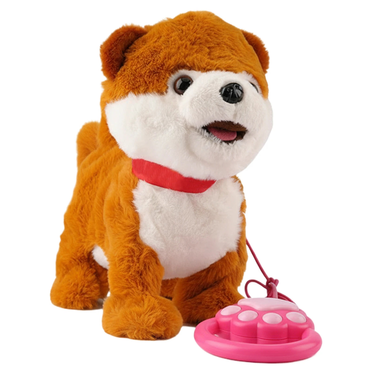 Walking Dog Repeats What You Say Realistic Licking Tongue Interactive Musical Puppy Robot Stuffed Animal Dog for Toddlers 3-5