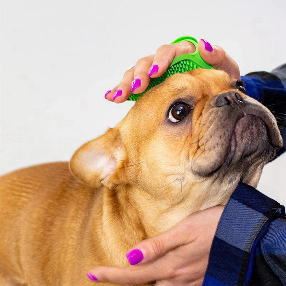 Silicone Pet Bathing & Grooming Gloves