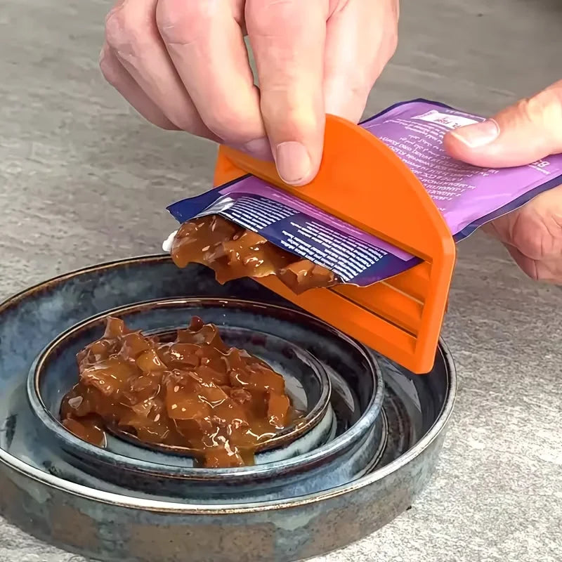 Cat Food Squeezer: Extract & Save Every Bit, Ensures Zero Waste, Perfect for Clean Feeding, Ideal for Food Bags.