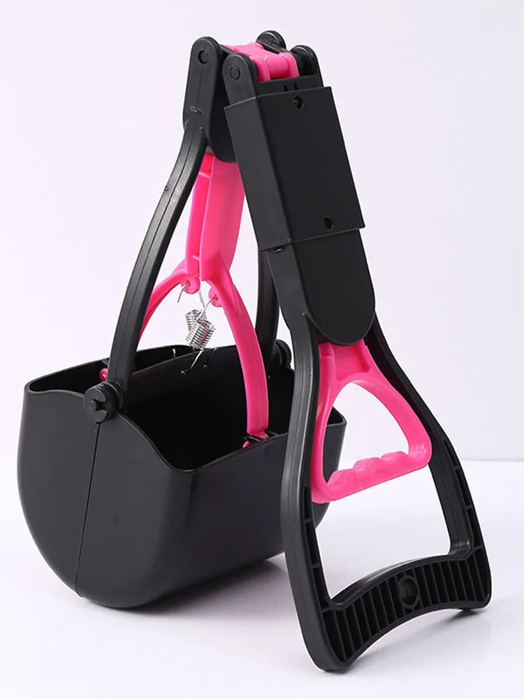 Spring-Loaded Pet Waste Scooper