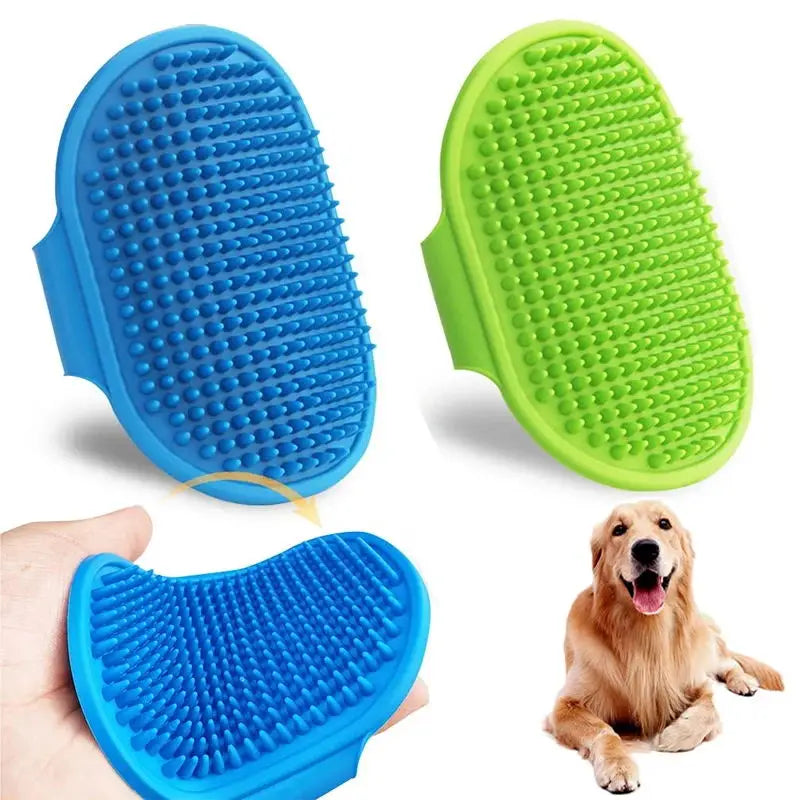Silicone Pet Bathing & Grooming Gloves