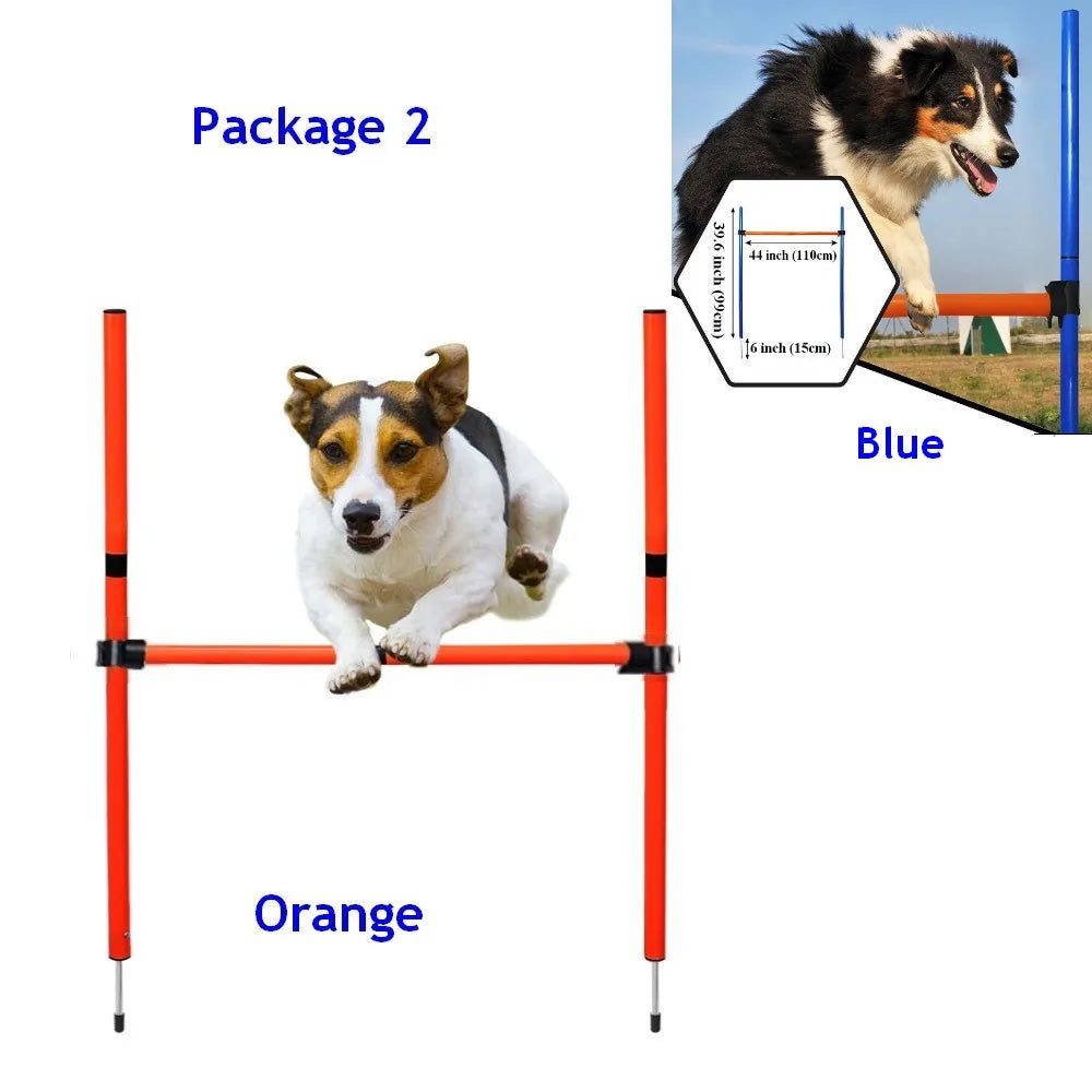 Dog Agility Training Equipment Portable Dog Jumping Tool Outdoor Dogs Running Stake Sports Stakes Pole Pet Agility Equipment Set