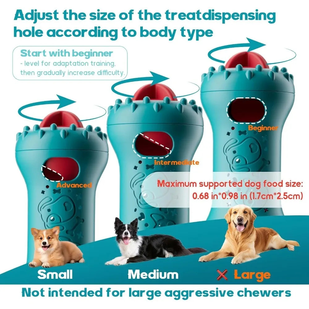Interactive Dog Toys Adjustable Treat Dispensing Toy To Keep Busy Dog Enrichment for Stimulation Cognitive for Puppy Puzzle Toys