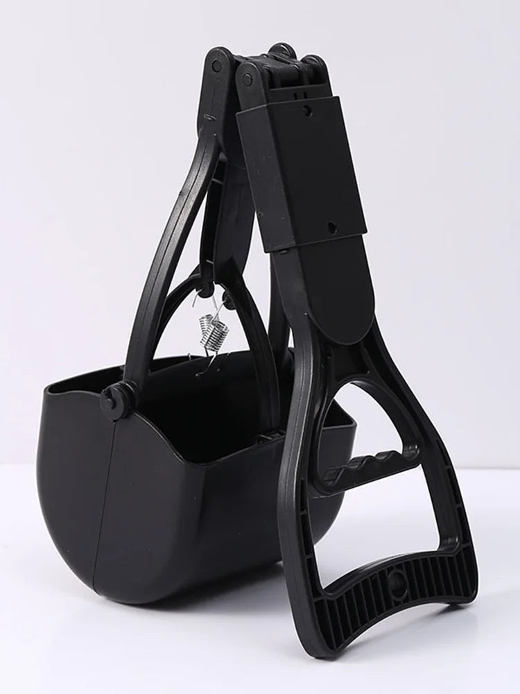 Spring-Loaded Pet Waste Scooper