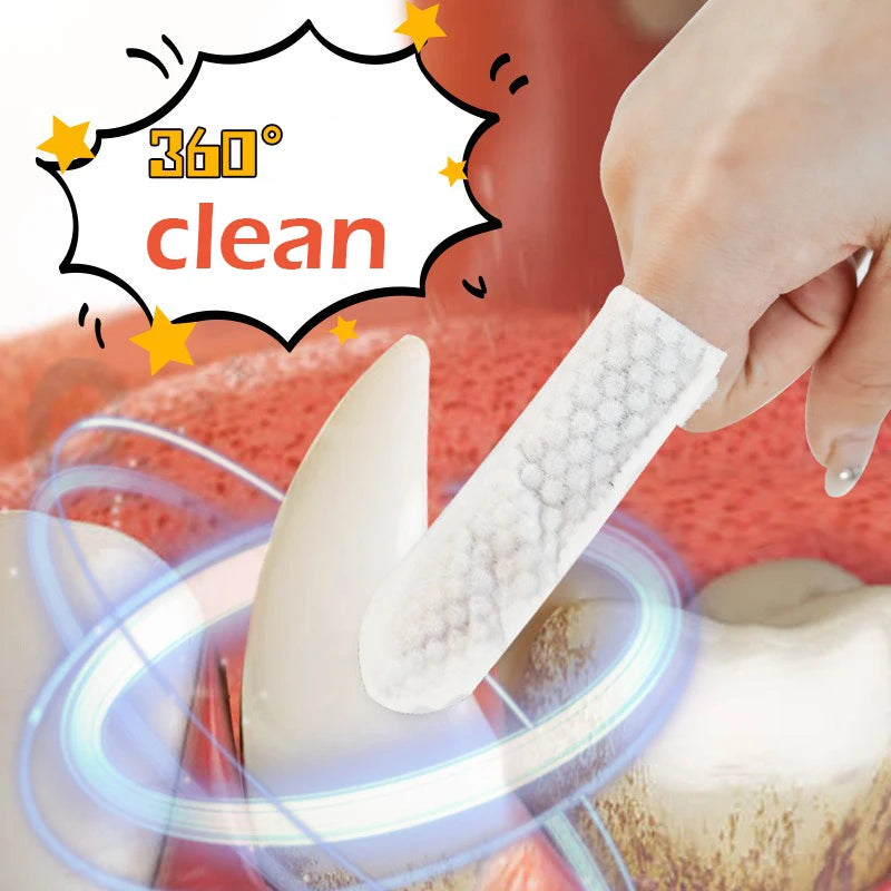 Disposable Finger Toothbrush Wipes