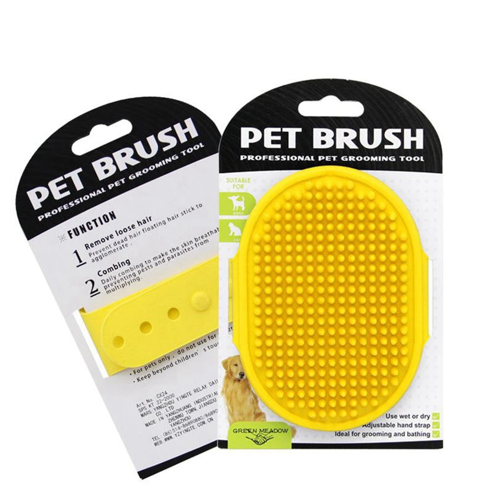 Silicone Pet Bathing & Grooming Gloves