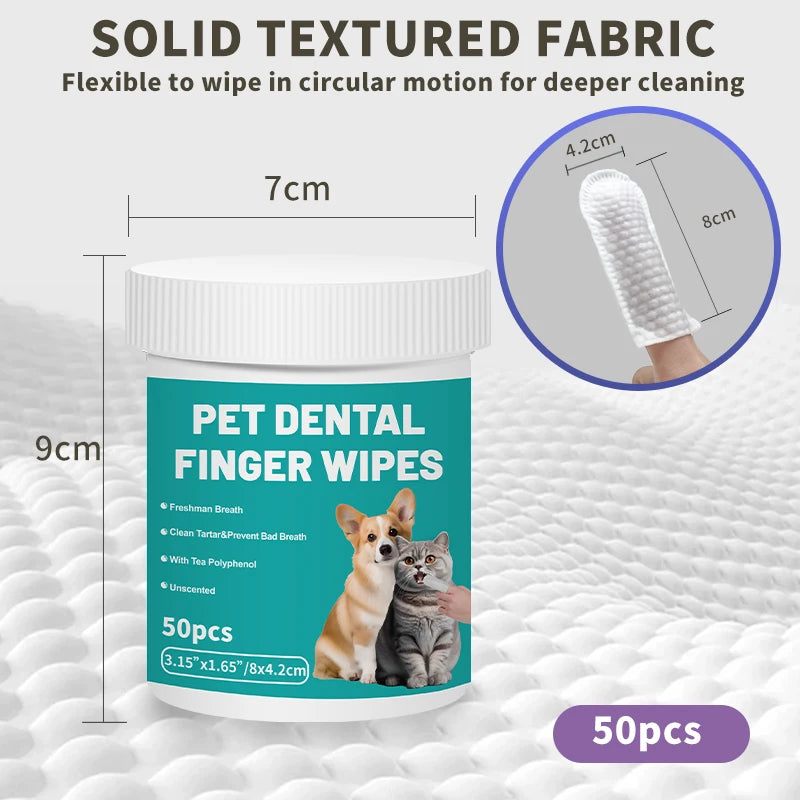 Disposable Pet Finger Cleaning Gloves