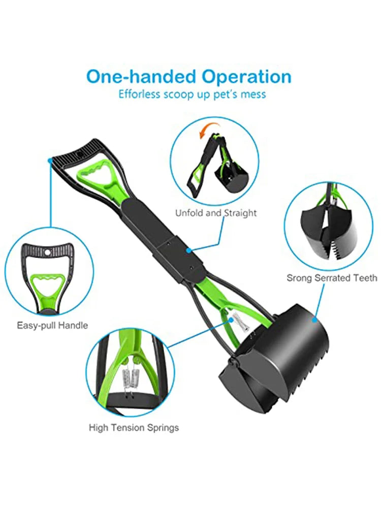 Spring-Loaded Pet Waste Scooper