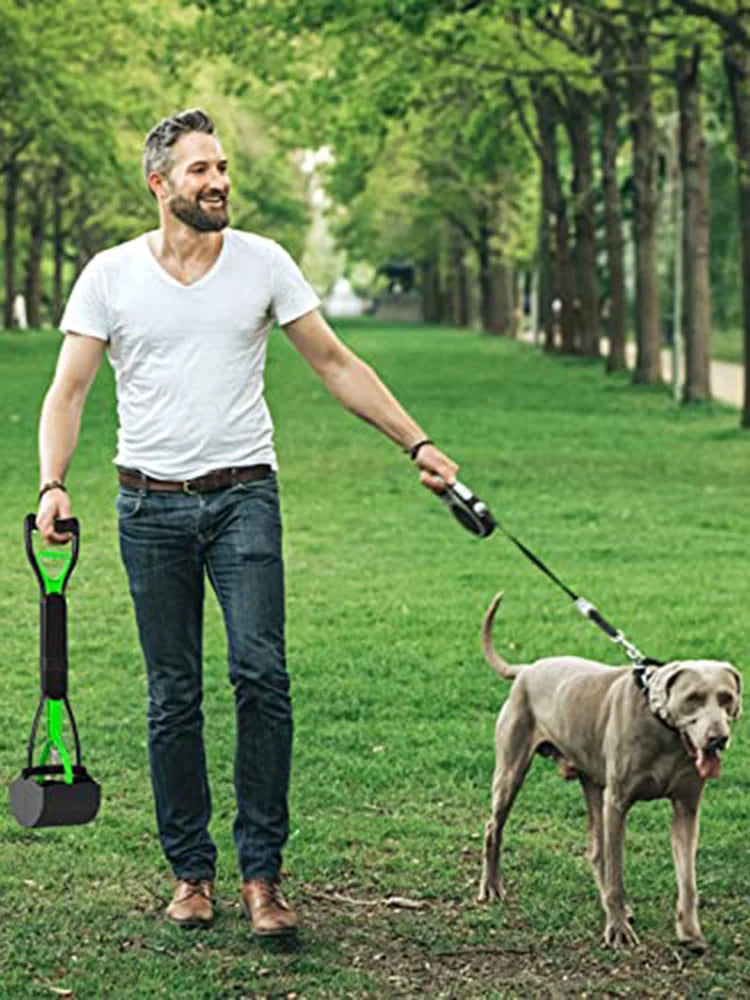 Spring-Loaded Pet Waste Scooper