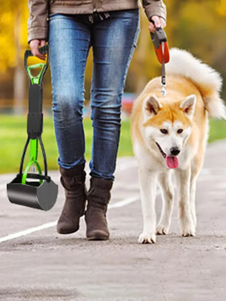 Spring-Loaded Pet Waste Scooper