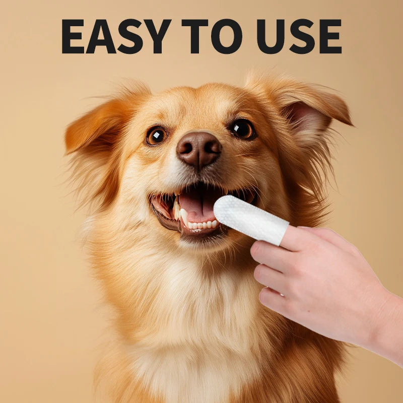 Disposable Pet Finger Cleaning Gloves