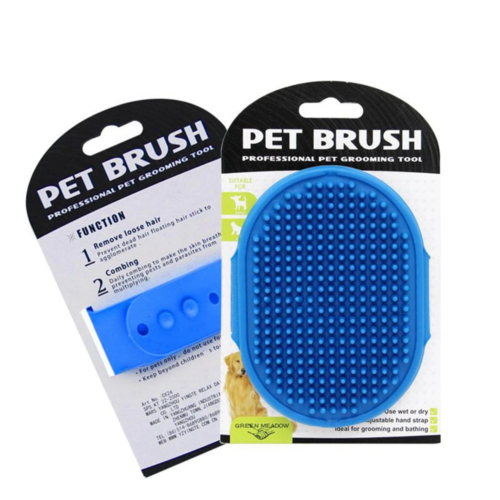 Silicone Pet Bathing & Grooming Gloves