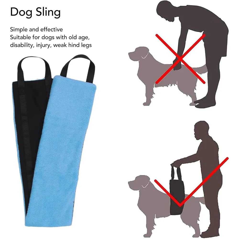 Dog Lifting Harness, Dog Support Harness with Adjustable Strap, for Hip Rehabilitation and Assisted Mobility Walking Pet