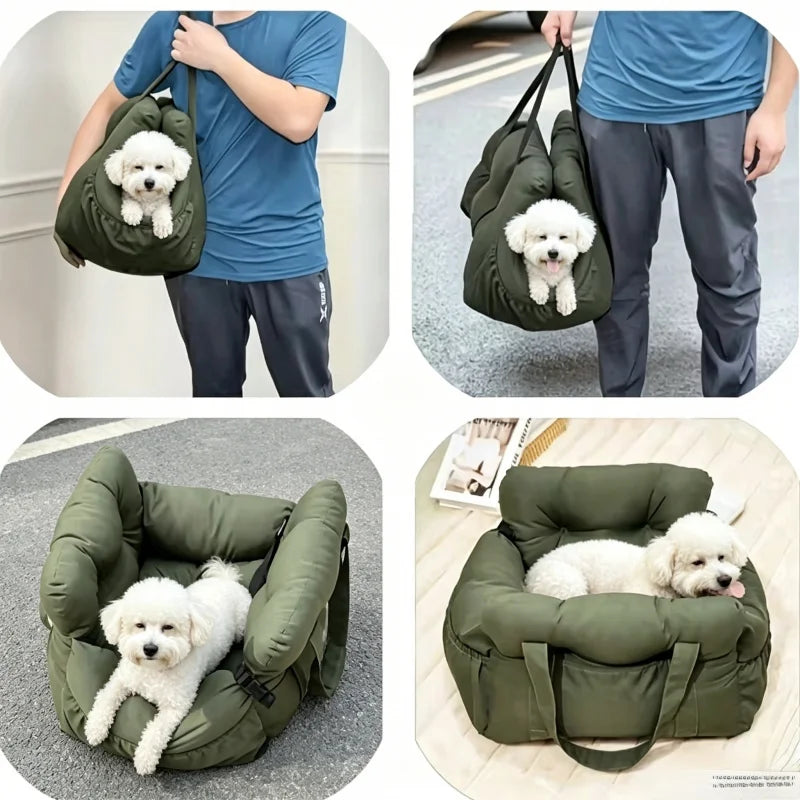 Non-Slip Dog Car Seat with Safety Strap