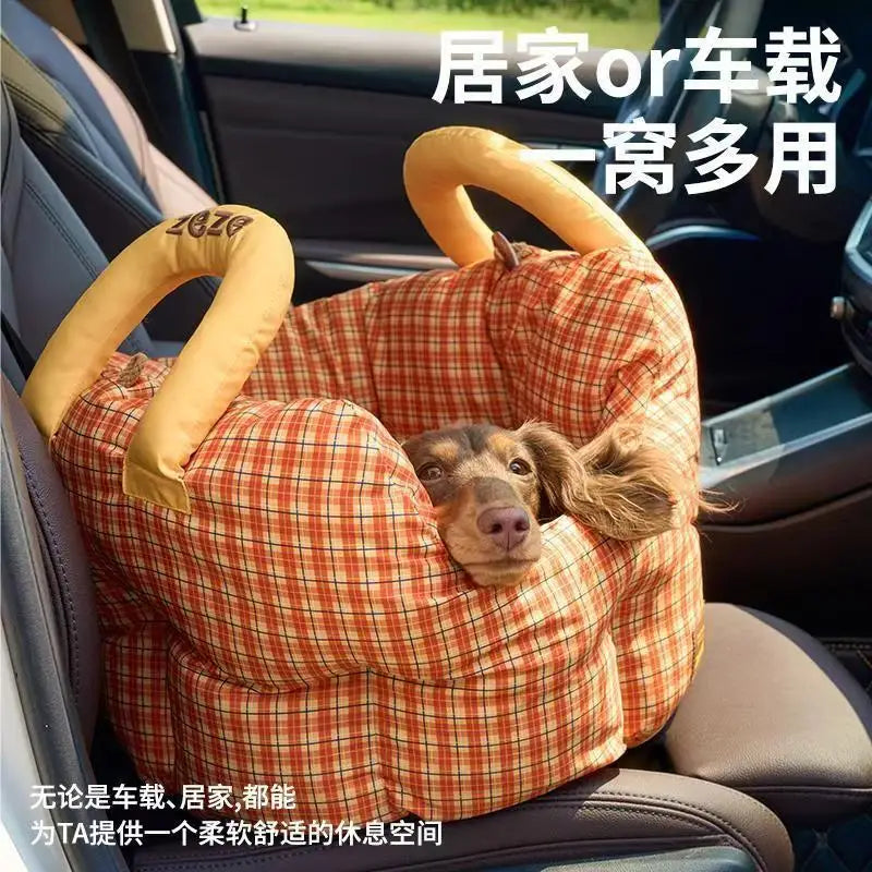 Portable Pet Car Bed & Sofa Seat