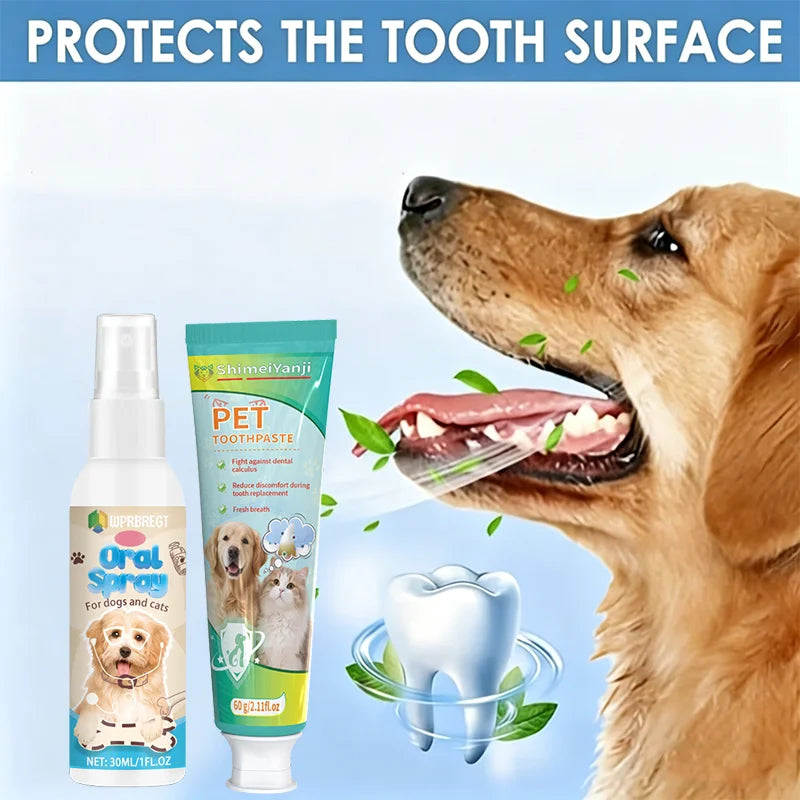 Pet Dental Toothpaste & Mouth Spray