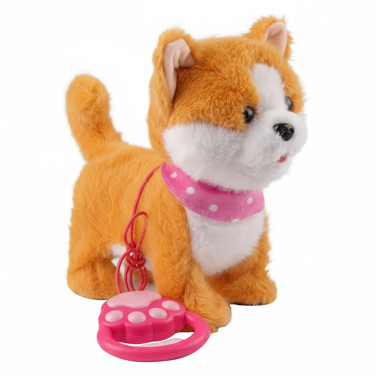Walking Dog Repeats What You Say Realistic Licking Tongue Interactive Musical Puppy Robot Stuffed Animal Dog for Toddlers 3-5