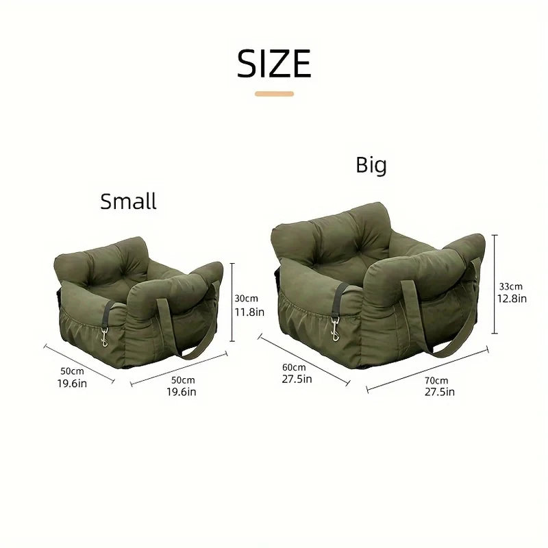 Non-Slip Dog Car Seat with Safety Strap
