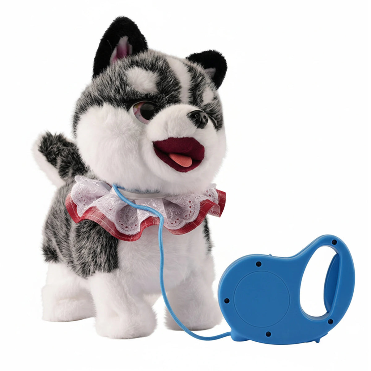 Walking Dog Repeats What You Say Realistic Licking Tongue Interactive Musical Puppy Robot Stuffed Animal Dog for Toddlers 3-5