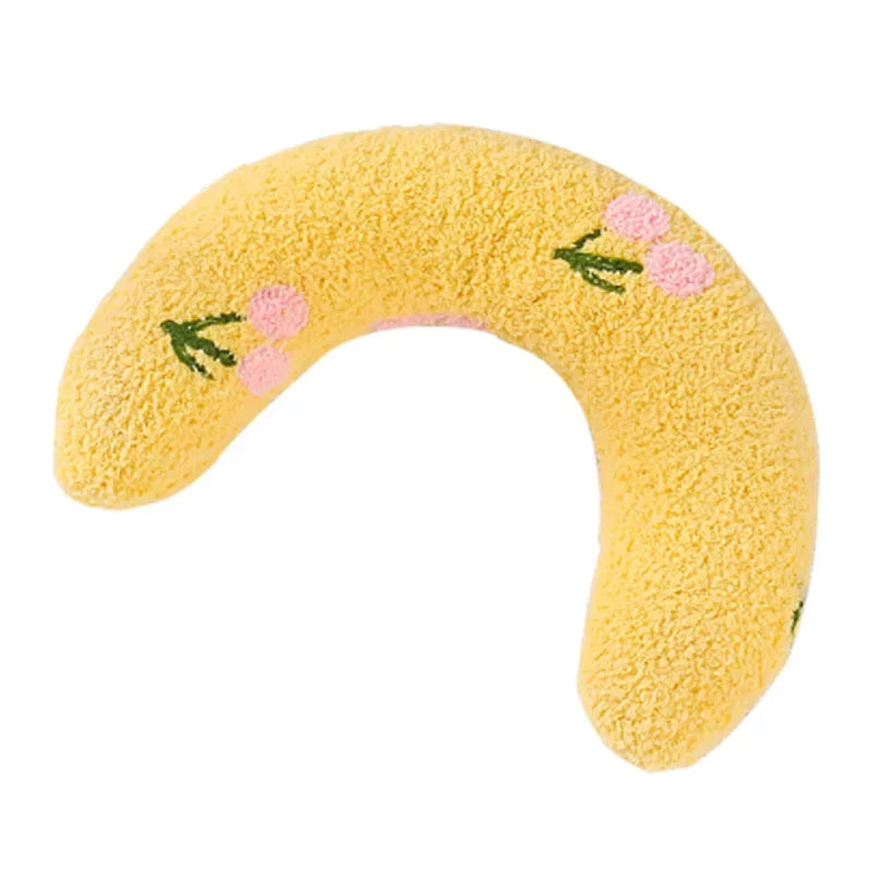 Cozy U-Shaped Calming Pillow for Cats