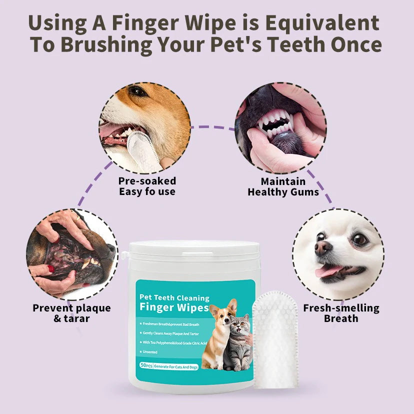 Disposable Finger Toothbrush Wipes