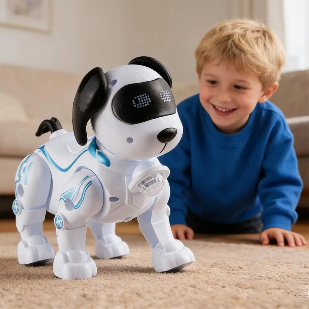 Intelligent Music Robot Dog Interactive Smart Walking Singing Pet Children's Educational Crawling Interactive Toys
