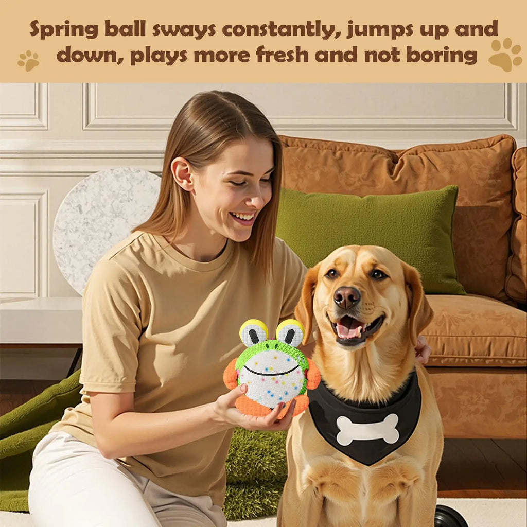 Dog Ball Animal Shaped Rolling Toy Rechargeable Moving Dog Toy Balls For Enrichment Stimulation Boredom Fetch Chew Training