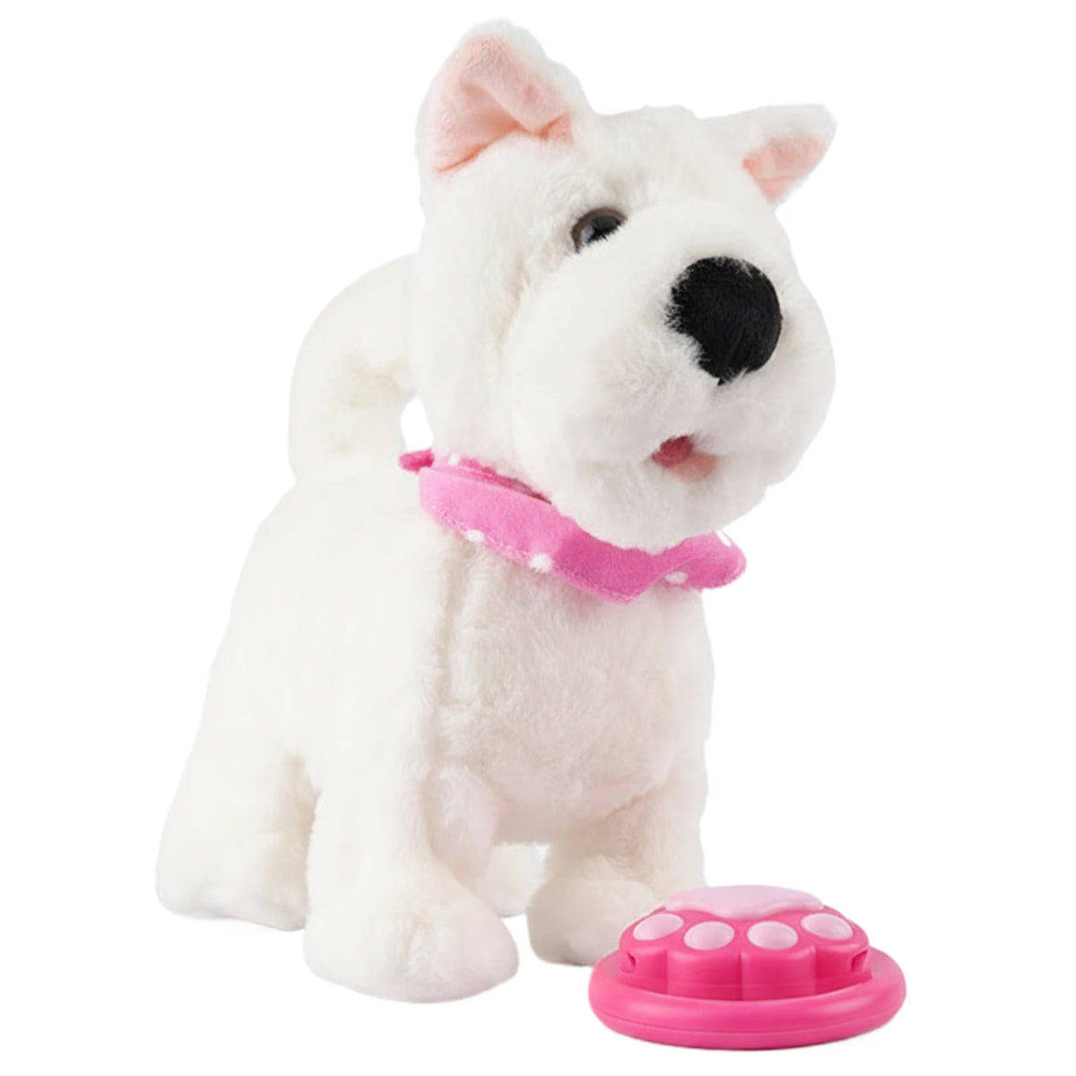 Walking Dog Repeats What You Say Realistic Licking Tongue Interactive Musical Puppy Robot Stuffed Animal Dog for Toddlers 3-5
