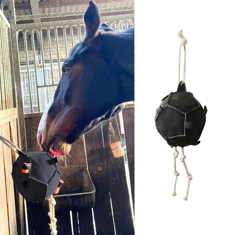 Horse Training Enrichment Hay Ball Feeder Toy for Stalls Chew Resistant Stable Entertainment