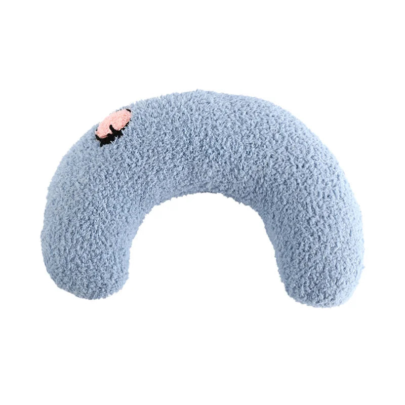 Cozy U-Shaped Calming Pillow for Cats
