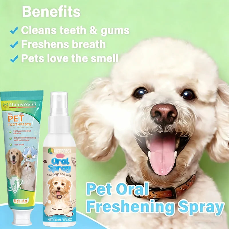 Pet Dental Toothpaste & Mouth Spray