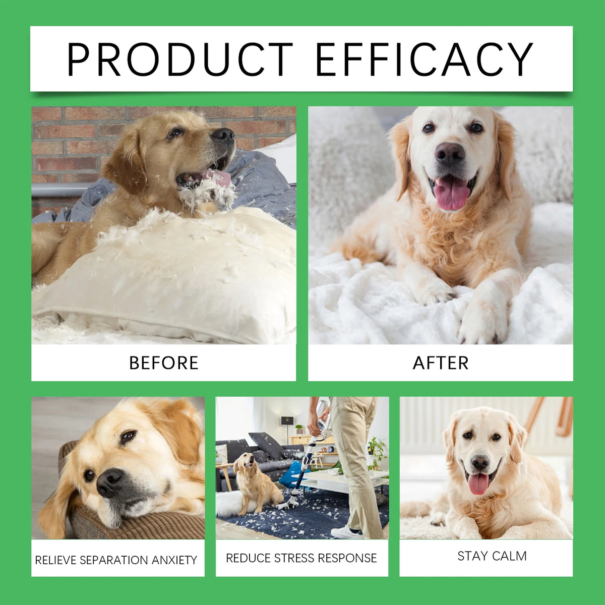 Dog Emotion Diffuser Set for Anxiety Relief Home Environment Stress Care Kit to Effectively Reduce Dogs' Pressure