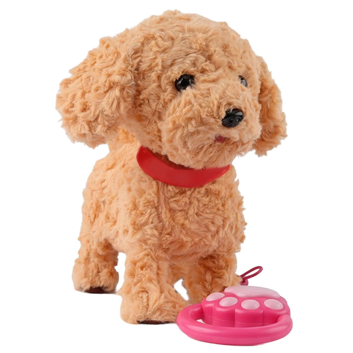 Walking Dog Repeats What You Say Realistic Licking Tongue Interactive Musical Puppy Robot Stuffed Animal Dog for Toddlers 3-5