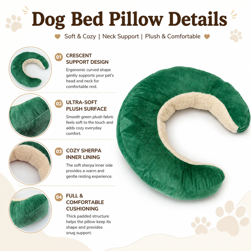 U-Shaped Calming Pet Sleeping Pillow