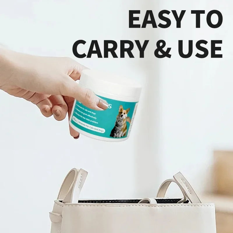Pet Tear Stain Eye Wipes
