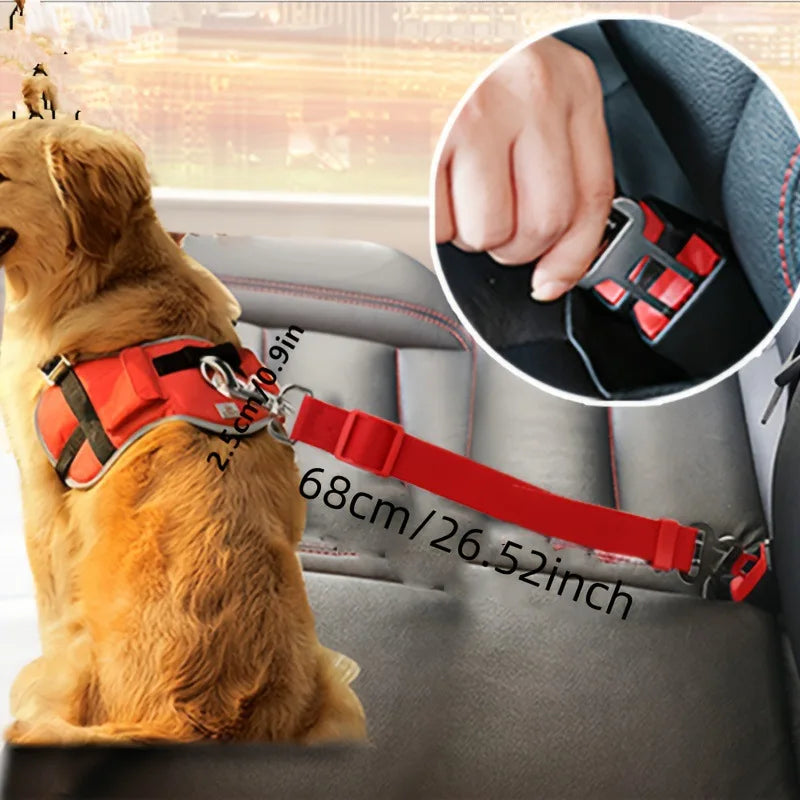 Anti-Shock Dog Car Safety Harness Strap
