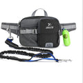 Dog Walking Leash with Waist Bag for Dog Sports Multifunction Outdoor Walk Dog Leash Reflective Waterproof Nylon Treat Bag